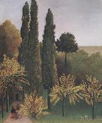 Henri Rousseau Landscape in Buttes-Chaumont Sweden oil painting reproduction